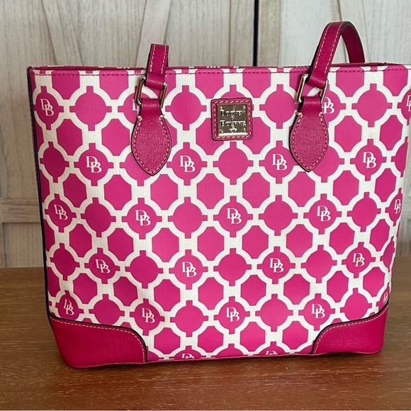 Dooney & Bourke Sanibel Richmond Shopper in hot pink. - Picture 3 of 10